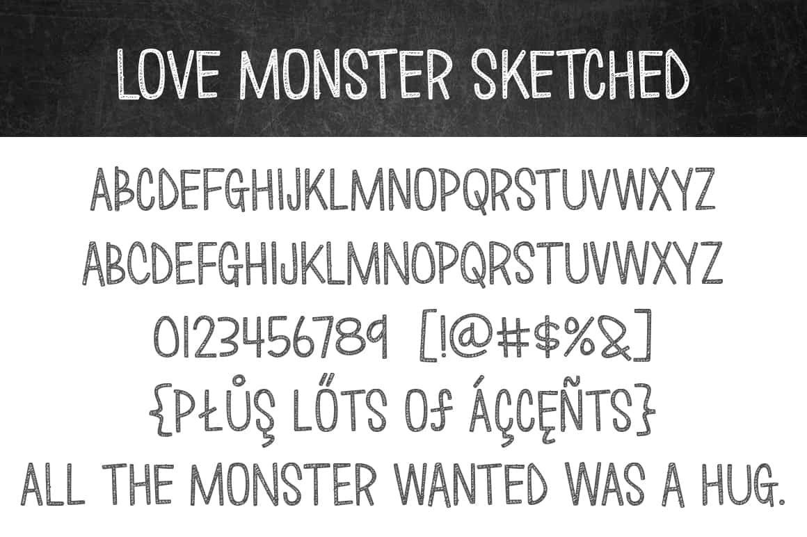 Letters For Love Monster Sketched